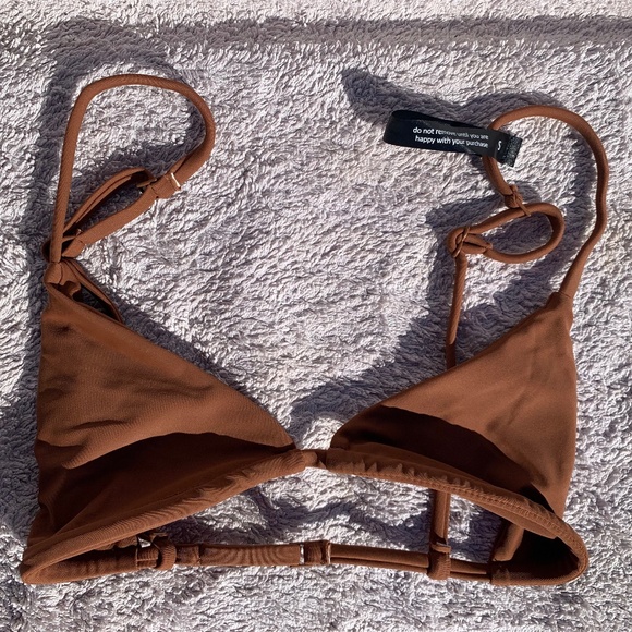 Ark Swimwear Brown String Bralette - Picture 1 of 11